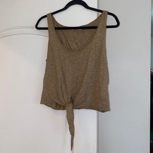 Alice & Olivia tan crop top